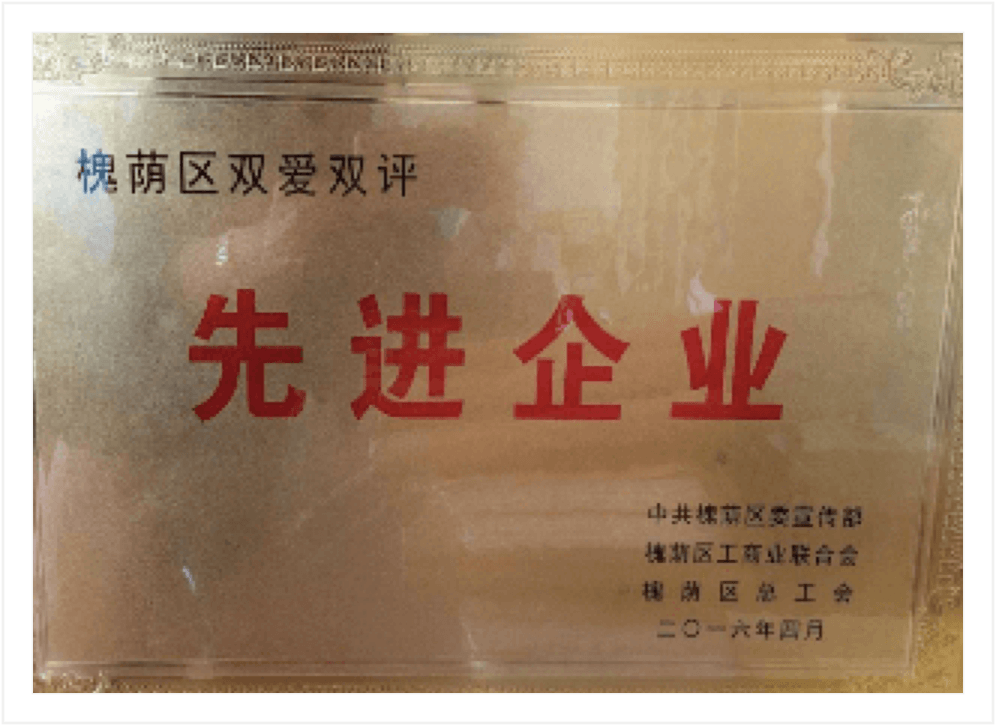 槐荫双爱双评先进企业